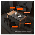 Nordic Rock Plate Telescopic Dining Table